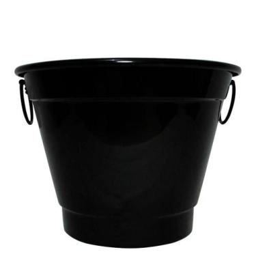 Imagem de Balde De Gelo E Cerveja Térmico Em Alumínio 6,5L Bbq - Black - Retrofe