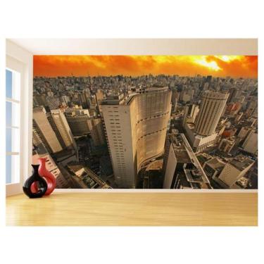 Imagem de Papel De Parede 3D Cidade São Paulo Prédios Céu 3,5M Ncd333 - Você Dec