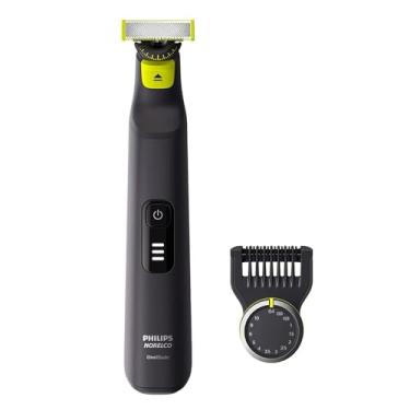 Imagem de Aparador e barbeador elétrico Philips Norelco OneBlade 360 Pro, QP6531/70, preto