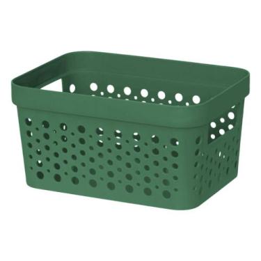 Imagem de Cestos Organizador  s/ Tampa Trama Rattan 2L Usual Utilid - Usual Util