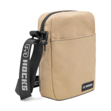 Imagem de Shoulder Bag Hocks Volta Lona Bege, Marrom, Único