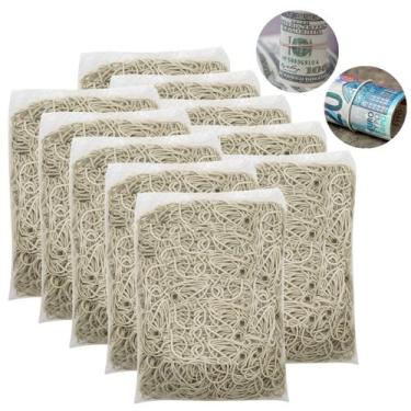 Imagem de Elástico Ou Borrachinha Para Dinheiro 12000 Unidades 10Kg Cor Bege - E