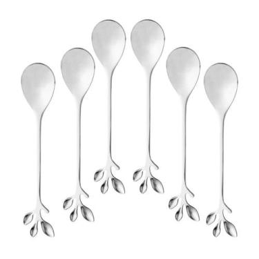 Imagem de Jogo Colher De Chá Café Sobremesa Inox Kit 6 Peças 12 Cm - WOLFF