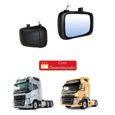 Imagem de Retrovisor Auxiliar Volvo Fh Fm 2016 2017 Le C Desembaçador - Globo