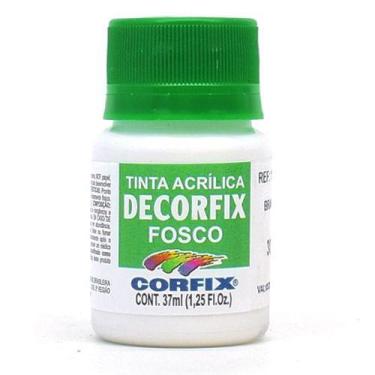 Imagem de Tinta Acrílica Decorfix Fosca 37ml - Corfix, U, 301 BRANCO