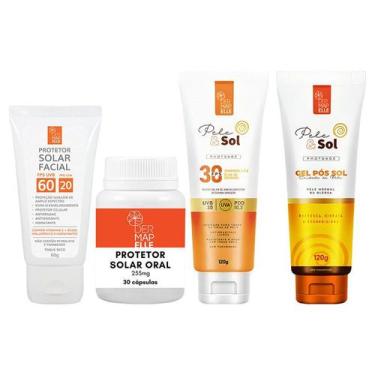 Imagem de COMBO Protetor Solar Oral + Protetor Solar Facial FPS 60 + Gel Pós Sol
