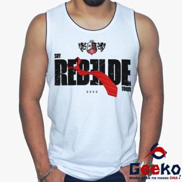 Imagem de Regata Soy Rebelde 100% Algodão World Tour RBD 2023 Geeko, Branco, GG