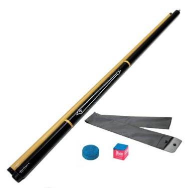 Imagem de Taco de Sinuca Desmontável Cruz de Malta Simples Preto - Tacos Brasil