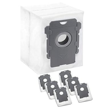 Imagem de 6 pacotes de sacos a vácuo para Roomba, I e S Series Clean Base, saco automático de eliminação de sujeira, para iRobot i7, i7+, i7 Plus, i8, i8+, i3, i3+, i4, i4+, i6, i6+, j7, j7+, s9, s9+, s9 Plus