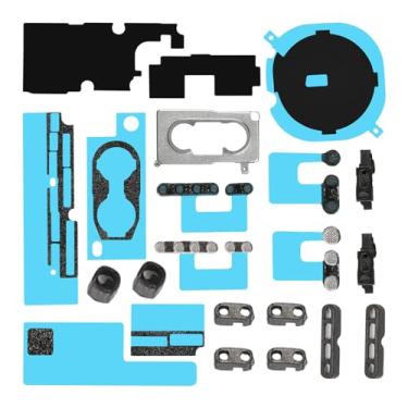 Imagem de Risidamoy Conjunto de substituição completo para alto-falante inferior do iPhone Xs, rede antipoeira, microfone, suporte de câmera, peça de conector de malha com kit de adesivos de proteção contra