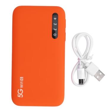 Imagem de Hotspot Móvel 5G Com Banda Dupla WiFi6, Suporta 16 Dispositivos, Hotspot WiFi Portátil 5G Com Slot para Cartão SIM para Viagens, Classificação IP67