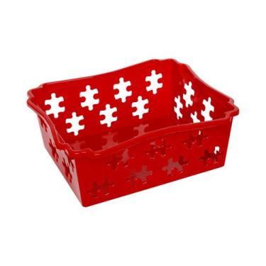 Imagem de Cesta Organizadora Multiuso N.1 - Jaguar Plásticos, Vermelho