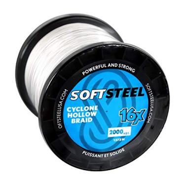 Imagem de Soft Steel Carretel Cyclone Hallow Braid 16 Carrier 2000 Yard Branco - 59 kg