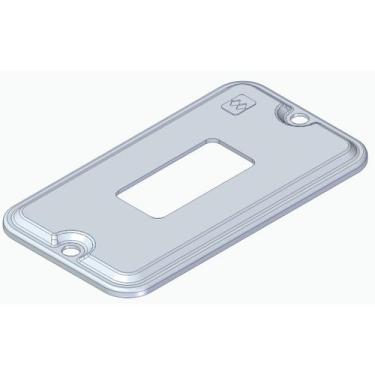 Imagem de Tampa 1 Tecla P/ Condulete Aluminio 1/2x3/4 CP NR01 WETZEL