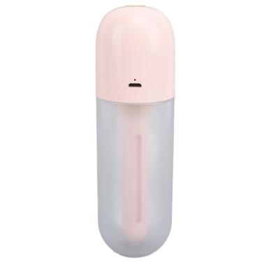 Imagem de Varinha Umidificadora de Ar Portátil e Recarregável Com USB, Tanque de 100 Ml, Névoa Hidratante Sem Fio, Ideal para Quarto, Mesa de Escritório, Viagens (Róseo)