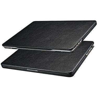 Imagem de ICARER Capa para MacBook Pro 14, capa de couro premium para modelos 2021-2025 M1 M2 M3 M4 Pro/Max A2779 A2442 A 2992 A2918 A3112 A3185 A3401, Touch Bar e Touch ID compatíveis com MacBook Pro de 14