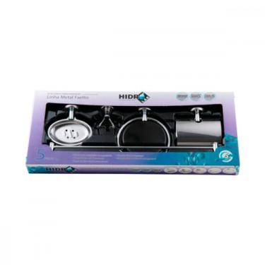 Imagem de Acessorio Wc Hidrolar Faetto Kit Com 5 Pecas Metal
