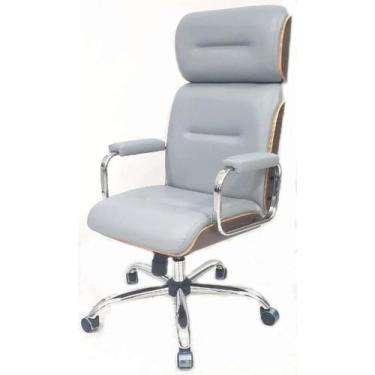 Imagem de Cadeira Eames Presidente Linha Capa em Madeira Cor Cinza - Design Offi