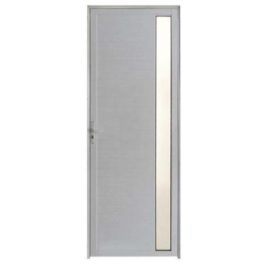 Imagem de Porta Lambril de Alumínio Branco com Visor Hale Esquadrias - Lado Dire