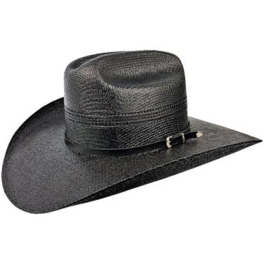 Imagem de Chapéu Country Americano Preto com banda de couro e fivela - Mundial, 
