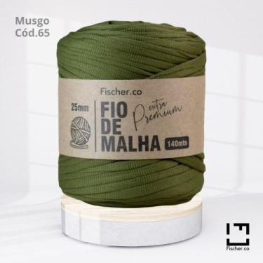 Imagem de Fio de Malha Extra Premium Fischer 25mm Musgo Cód. 65 - Fischer.CO
