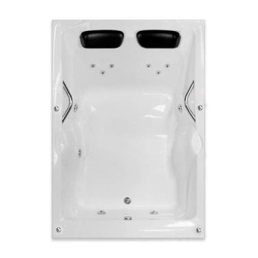 Imagem de Banheira Dupla Hawaii COMPLETA com hidro - Só Banheiras, 1,68X1,20X0,4