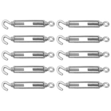 Imagem de Kit Esticador Para Cabo De Aço Gancho/olhal 1/4'' 3,0002 (Com 10 Unida