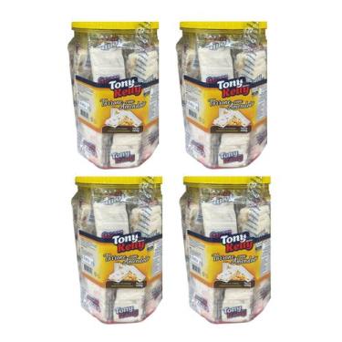 Imagem de Kit 4 Potes c/ 20 un Torrone c/ Amendoim de 30g Tony Kelly