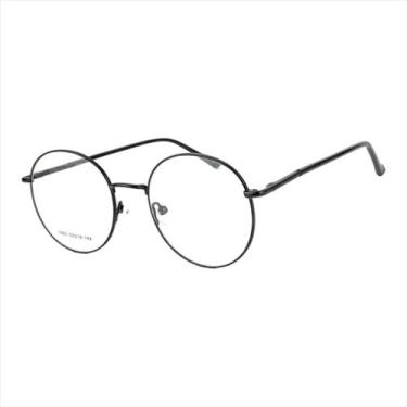 Imagem de Armação Óculos De Grau Feminino Redondo Molly Round Preto - Palas Eyew