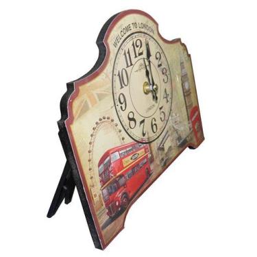 Imagem de Relogio De Mesa Londres Vintage Retro Decoracao Casa (XIN-07) - Braslu