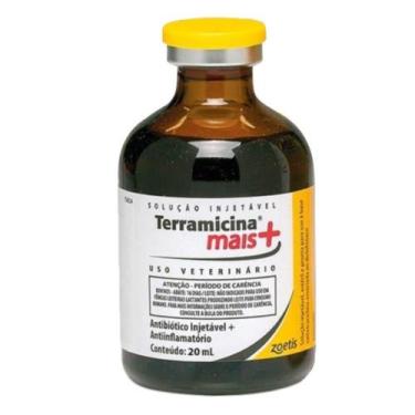 Imagem de Terramicina Zoetis Mais Injetável 20ml - 6 Unidades