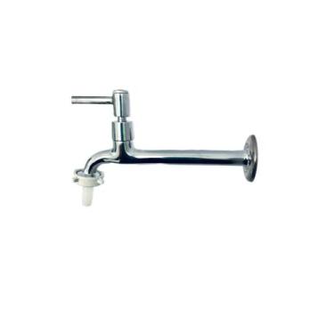 Imagem de TORNEIRA PIA LONGA COZINHA PAREDE C-34 1/4 volta 18 CM METAL C/ BICO U