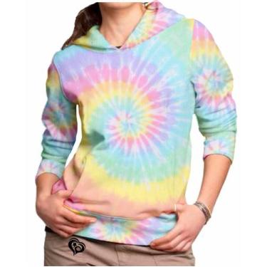 Imagem de Moletom Tie Dye Feminina Blusa Roupas abrigo Tai Dai est 2 - Alemark, 