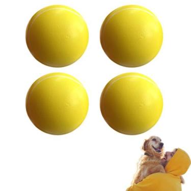 Imagem de Brinquedo pet mordedor Kit de brinquedos bola bolinha resistente para 