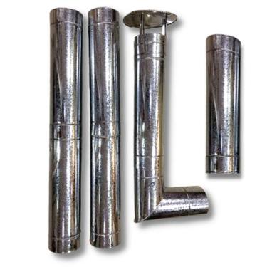 Imagem de Chaminé Completa 150Mm Para Forno Ou Churrasqueira Cozinha - Gs Grill