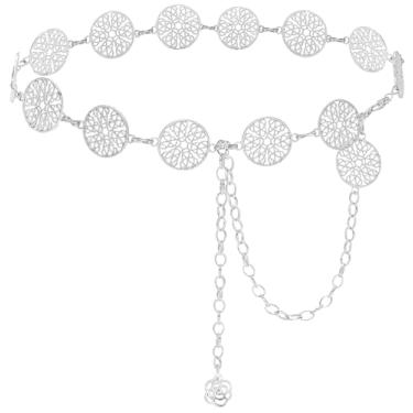 Imagem de Heyjoin Corrente de cintura feminina com elos de metal para calças jeans, XL: 59 in/150 cm, Metal