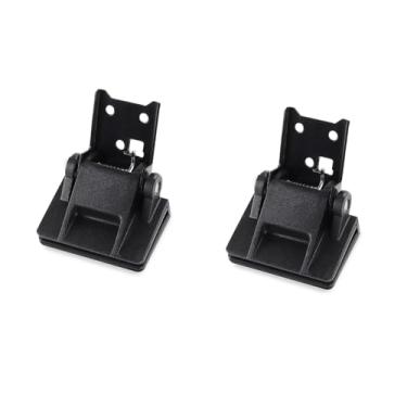 Imagem de 2 peças de toca-discos de dobradiça de capa contra poeira compatíveis com AkaiAP-206, AR - AR o toca-discos, Yamaha - P-200, Sony - PS-11 etc. Dobradiças de capa contra poeira para toca-discos