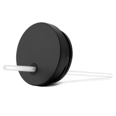 Imagem de Snowfall Tampa de canudo de substituição para copo Stanley 1,134 g, compatível com Quencher H2.0 e 1.0 FlowState, tampa de copo resistente a respingos à prova de respingos (preto)