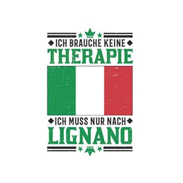 Imagem de Lignano Notizbuch: Lignano Therapie Italien Urlaub Reise Geschenk / 6x9 Zoll / 120 gepunktete Seiten Seiten