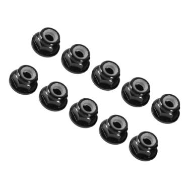 Imagem de Anodize M4 Nylon Inserir Porcas SelfLock Hex Lock Nut Liga de Alumínio 10pcs Conjunto para Hardware e Veículos