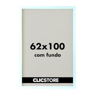 Imagem de Moldura p/Quebra Cabeça Grow Puzzle 2000 peças 62x100 cm Decoração Quadro Parede Sala Escritório Game Office s/Vidro (Branco)