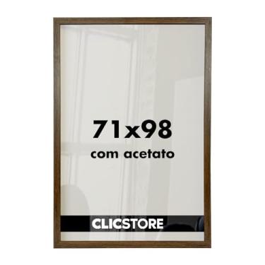 Imagem de Moldura Quadro 71x98 cm Decoração Criativa Quebra Cabeça Puzzle 2000 peças Parede Sala Escritório Game Office c/Acetato (Tabaco)