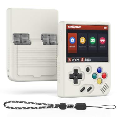 Imagem de SKRVGOJFG Acessórios Miyoo Mini Plus, capa protetora personalizada macia [antiderrapante] [à prova de choque] para Miyoo Mini Plus com cordão branco