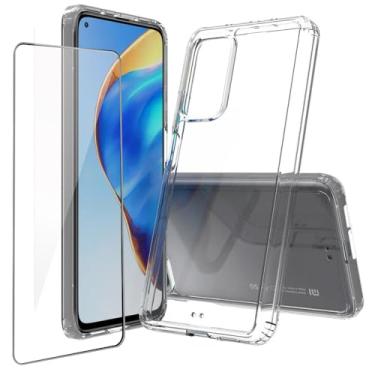 Imagem de Niopiee Capa para Xiaomi MI 10T / 10T Pro 5G Capa rígida fina e cristalina híbrida à prova de choque com protetor de tela de vidro temperado Capa protetora de telefone antiarranhões de corpo inteiro