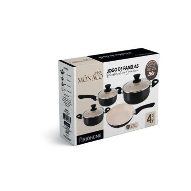 Imagem de Jogo Panelas Mônaco 4 Peças Revestimento Em Cerâmica 1,8 Mm