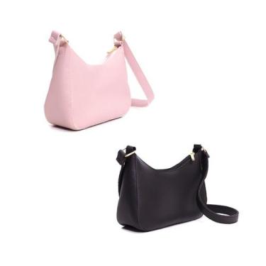 Imagem de Kit 2 Bolsa Feminina Transversal Mini Bag Clutch Transversal Tiracolo 