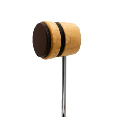 Imagem de Low Boy Batedor de bumbo leve de madeira/couro - natural com listras pretas