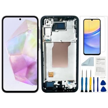 Imagem de Qinqiyue Substituição de tela para Samsung Galaxy A35 5G para Samsung Galaxy A356 tela LCD preta com moldura para Samsung Galaxy A35 SM-A356 Display Touch Screen Assembly Repair Parts