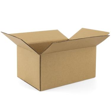 Imagem de Golden State Art Caixas de transporte de 10x7x5 polegadas, 28 pacotes, caixa de papelão ondulado marrom para pequenas empresas, envio e armazenamento