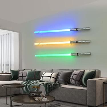 Imagem de BYTOTU Suporte De Parede Para Sabre De Luz, Suporte Para Sabre De Luz, Adequado Para Suporte Para Sabre De Luz, Espadas De Exibição De Sabre De Luz, Sabre De Luz, Espada, Suporte De Parede - Transpa